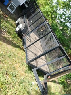 Mesh sided Utility Trailer. 7x14