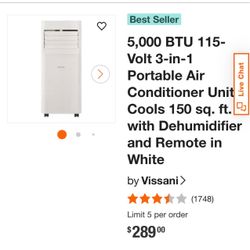 Pallet sale ❄️ Vissani 5,000 BTU