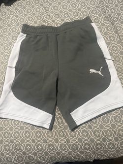 Puma Athletic Shorts Gray and White size M