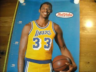 Rare Life Size Lakers Kareem Abdul-Jabbar Collectors Poster