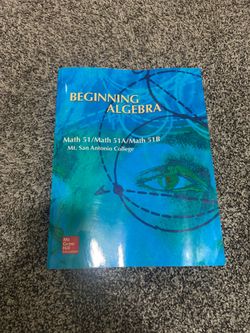Beginning Algebra math 51 mt sac