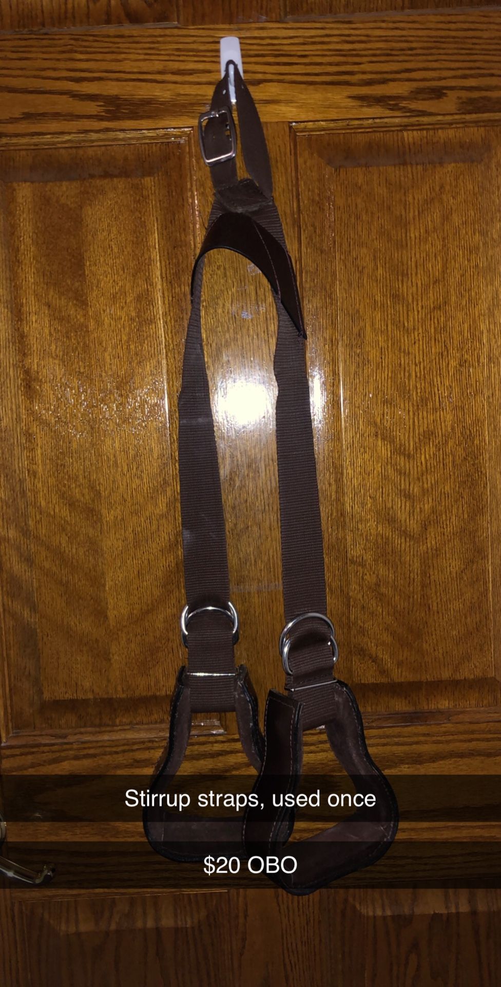 Adjustable stirrup straps for western saddle, like new