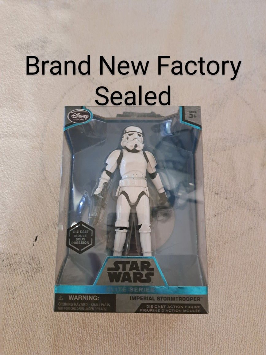 Brand New Factory Sealed Star Wars Elite Series Storm Trooper Die-cast Action Figure (A Disney Parks Star Wars Collectable)