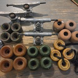 Skateboard  Vintage Wheels Trucks Lot
