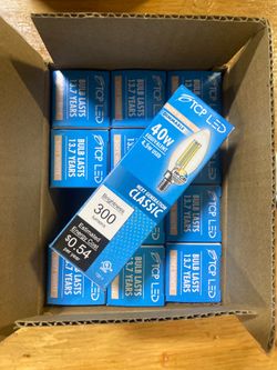 LED light bulbs (soft white)