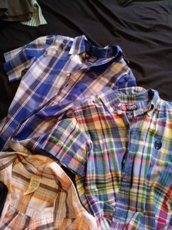 Boys size 10/12 button up shirts