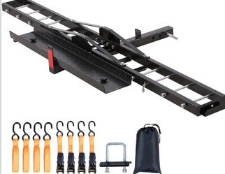 VEVOR 600 LB Motorcycle Carrier Hitch Mount w/ Ramp
