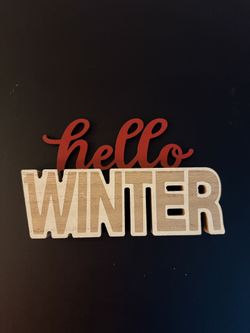Winter Decor Sign – Seasonal Holiday Decoration