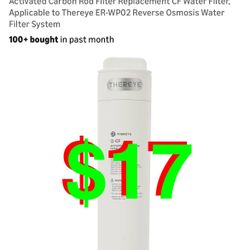 Activated Carbon Rod Filter Replacement CF Water Filter, Applicable to Thereye ER-WP02 Reverse Osmosis Water Filter System