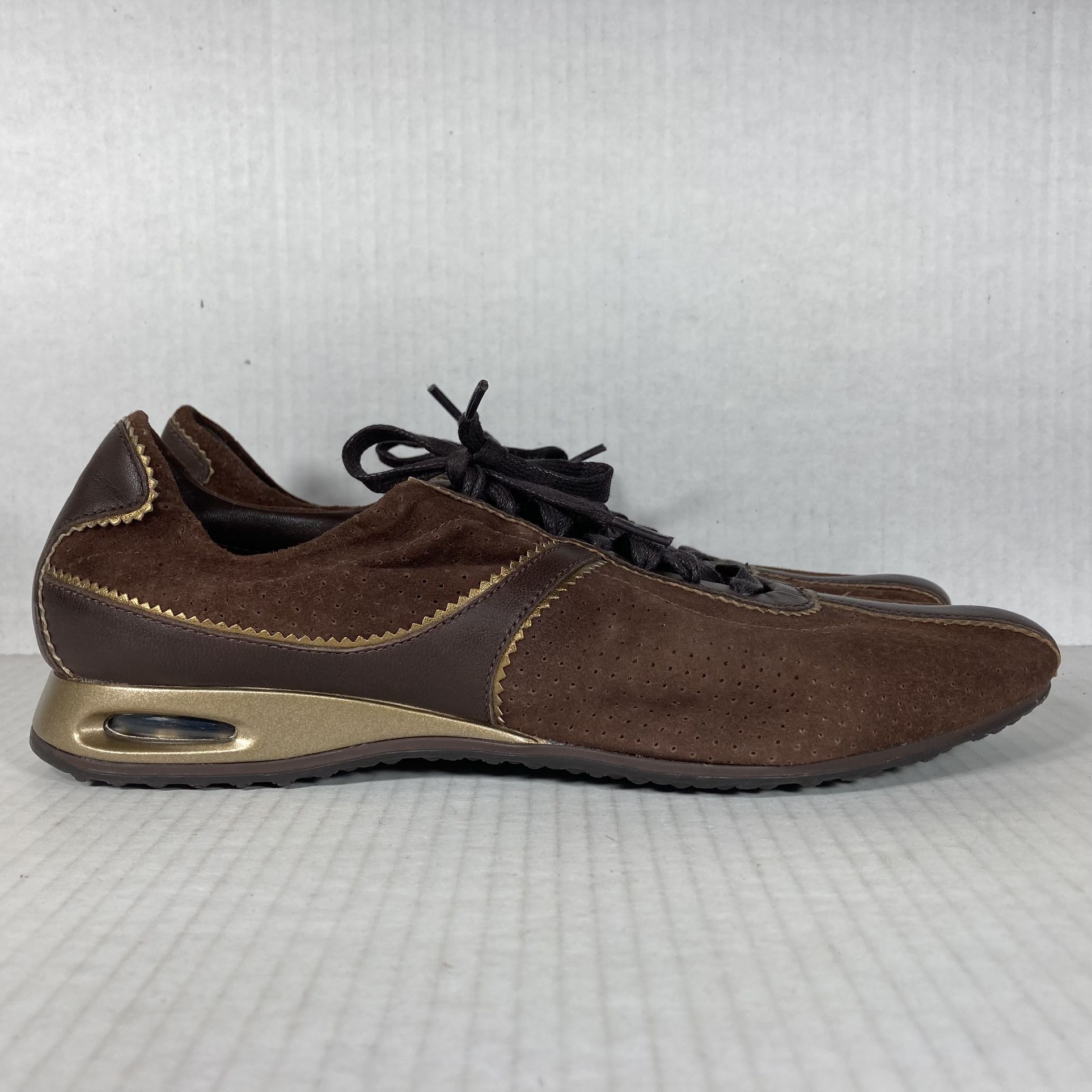 Cole Haan NikeAir Bria Size 8.5 Womens Shoes Brown Gold...