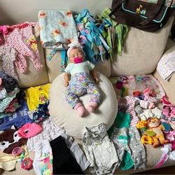 Reborn baby doll lot 