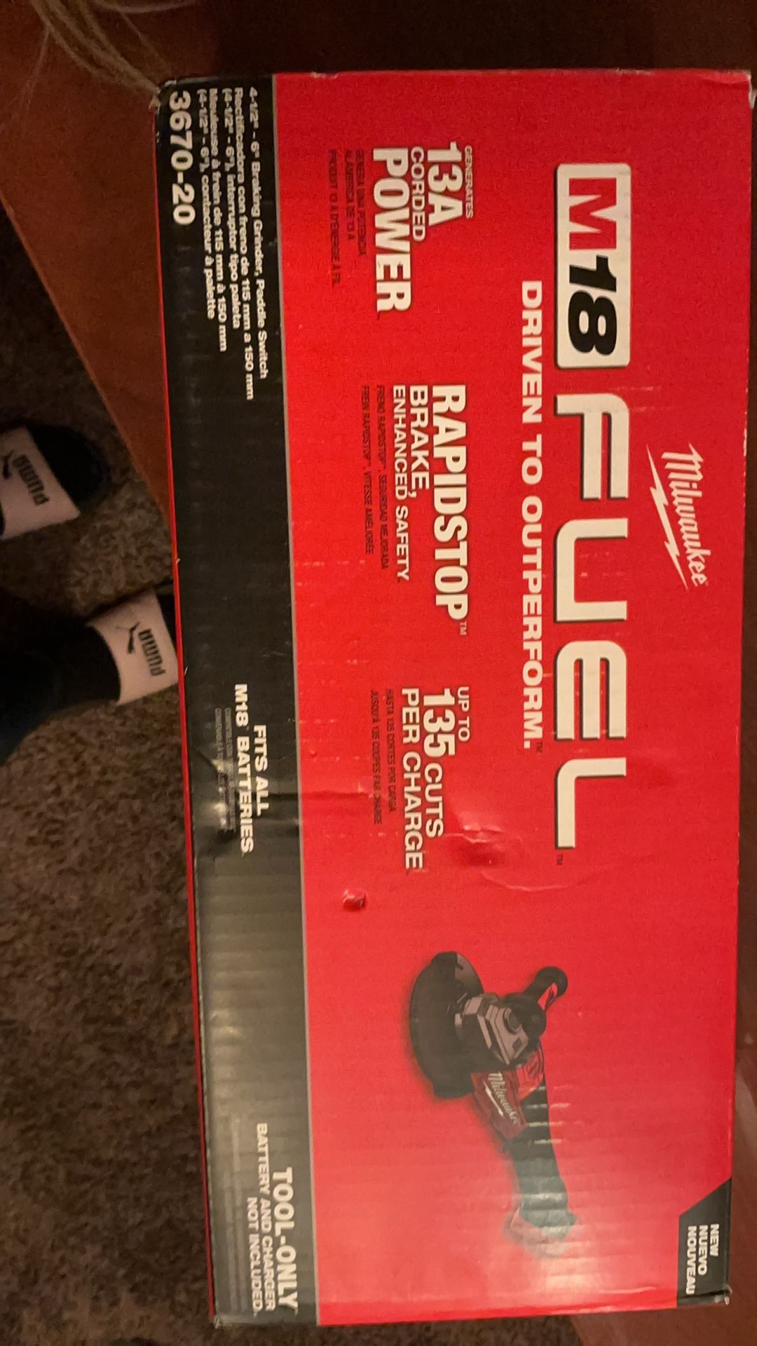 MILWAUKEE BRAKING GRINDER PADDLE SWITCH BRAND NEW IN BOX