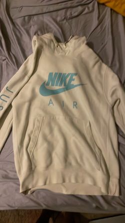 Nike Air Pullover Hoodie White and Teal