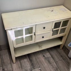 beige table/desk