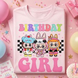 Labubu custom birthday t shirt