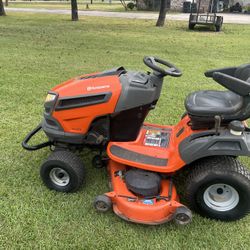 48 inch cut Husqvarna riding lawnmower
