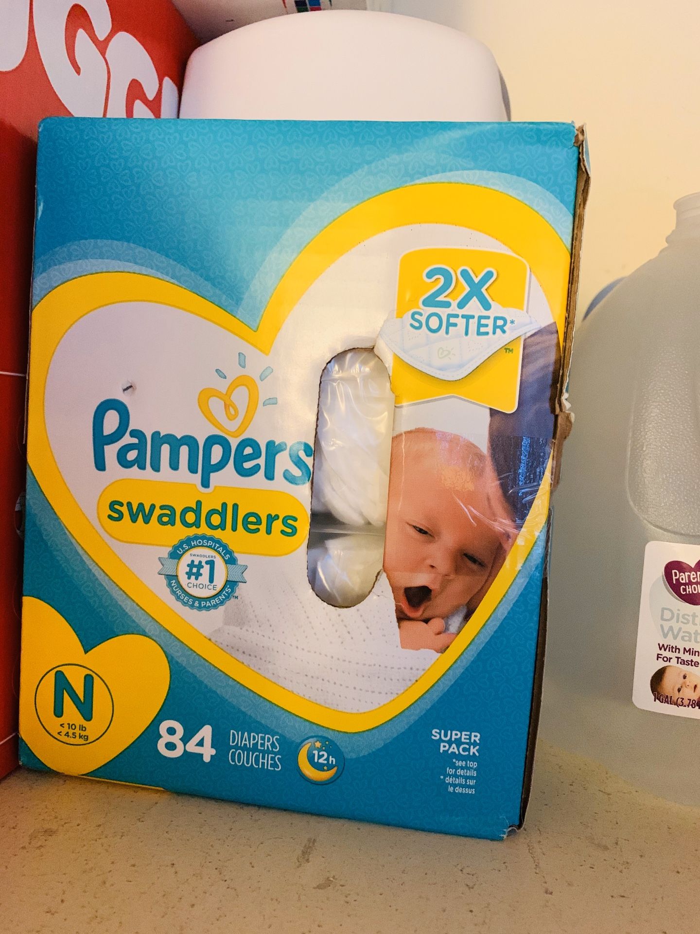 Pampers swaddlers 84count