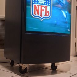 SkyBox Led Lit PARTY Frig Refreshments Center NFL football Refrigerator Game Day SuperBowl rolls