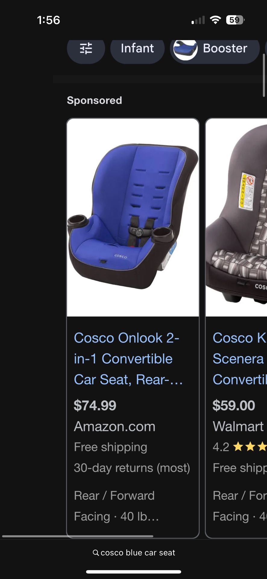 Cosco Toddler Car Seat