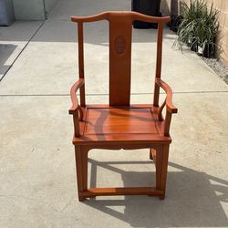 Chinese Redwood Arm Chair