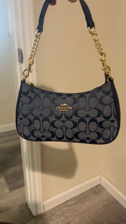 Blue coach bag