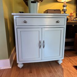 blue cabinet 