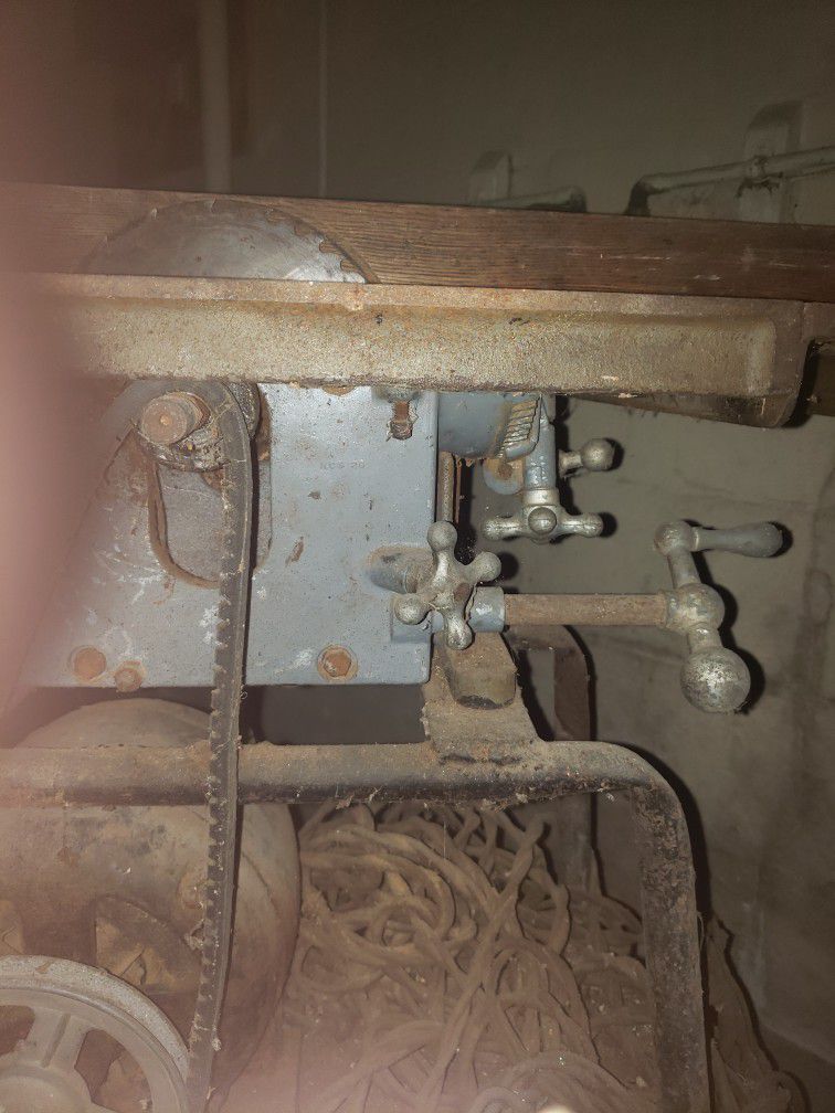 1947 Milwaukee table saw.  Basement find.   .