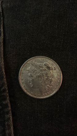 1890 Morgan silver dollar