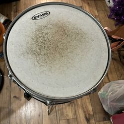 Ludwig Accent Steel/Chrome 5”x14” Snare drum w/ Stand