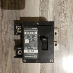 Cutler Hammer BW2200 Main Circuit Breaker BR Type, 200A, 2 Pole, 120/240VAC

