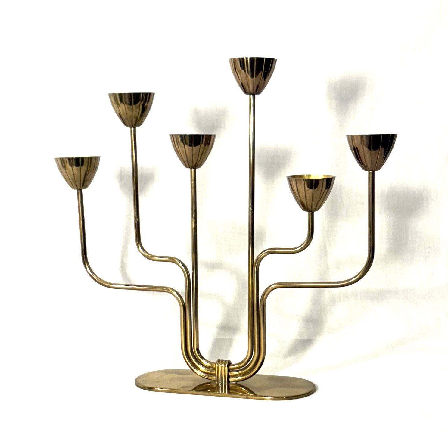 Ystad Metall Brass Candelabra
