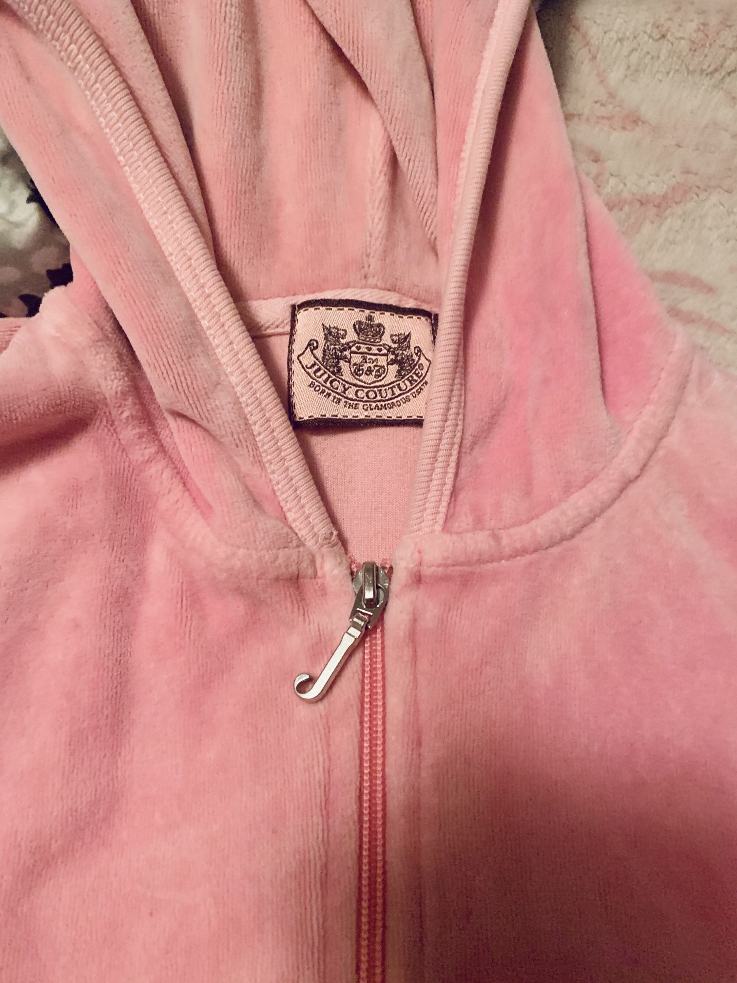 ORIGINAL JUICY COUTURE SWEATSHIRT BABY PINK SIZE S