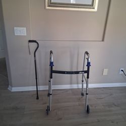 Walker and cane