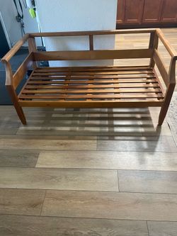 Indoor/outdoor wooden loveseat …Pick up only