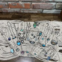 Sterling Turquoise MOP Necklaces Thunderbird