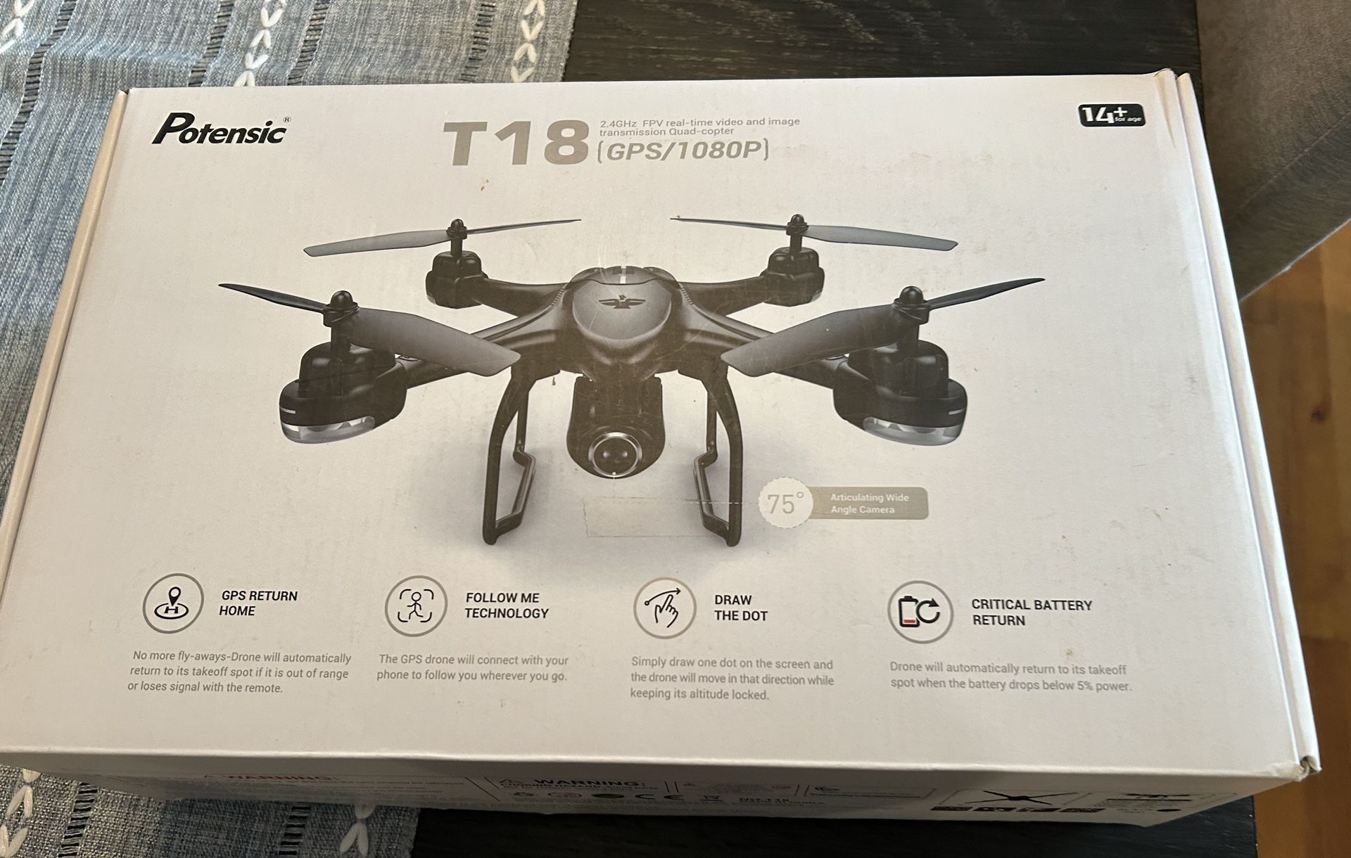 Potensic drone with video new in box