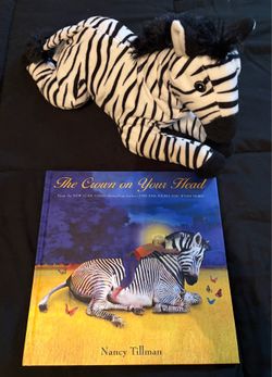 Nancy Tillman The crown on your head book and zebra plush both only $12!