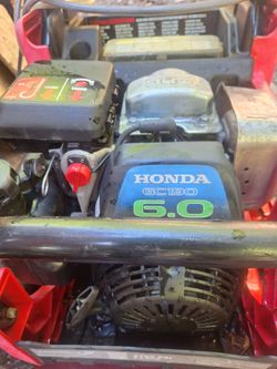 Powermate 2750 PSI gas-powered PRESSURE WASHER  equipped with a HONDA GC190 6.0 engine [5.2, 5.7, 5.11].
