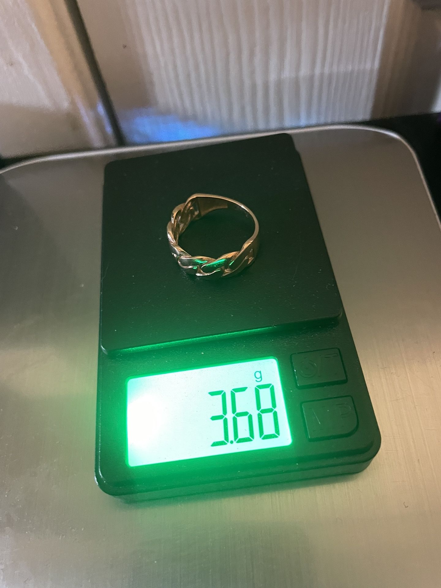 10k Rose Gold Cuban Ring 