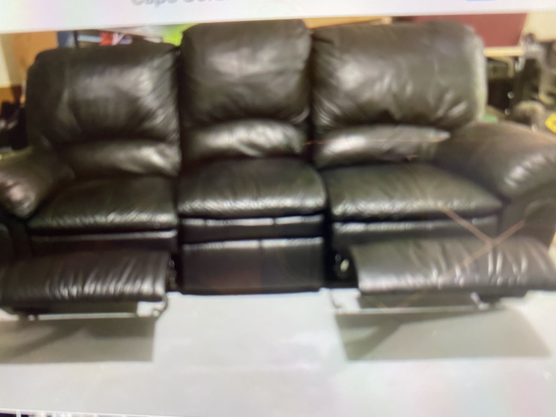 Leather Sofa Recliner ,excellent Shape $40.00