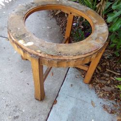 Very Beautiful, Solid And Sturdy Round Table Without Glass 