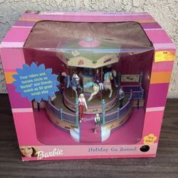 Vintage Barbie Holiday Go Round 2001 Mr. Christmas W/ 50 Musical Songs  Brand New 