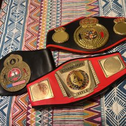 Boxing title belts