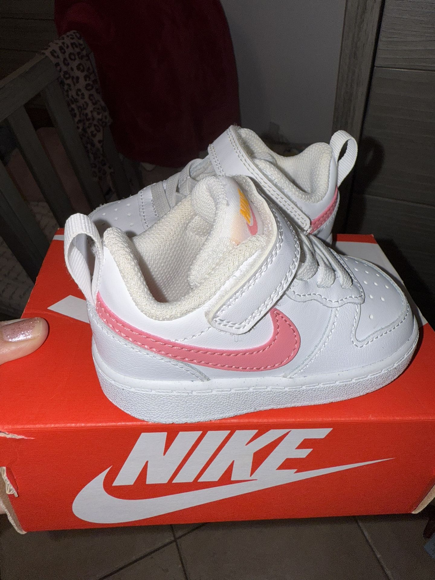 Like New Nike Court Borough Low 2 Girl Toddler Shoes