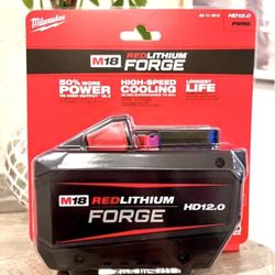 Milwaukee M18 Red lithium Forge 12.0 Battery