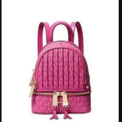 Michael Kors Rhea Logo Messenger Backpack