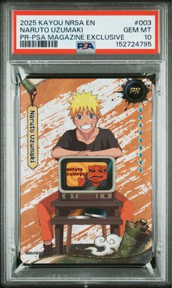 NARUTO UZUMAKI PR-PSA MAGAZINE EXCLUSIVE