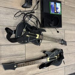 Microsoft Xbox one with Guitar Hero 