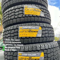 245/70R16 Land Golden All Terrain Set of Tires Installed and Balanced Set de Llantas Nuevas Instaladas y Balanceadas