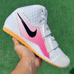 NIKE ZOOM JAVELIN ELITE 3 “WHITE/ LASER ORANGE” TRACK & FIELD SPIKES (Size 9.5, Men’s)